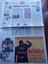 Milliyet Cadde Gazetesi - 30 Mart 2014 - Ebru Şallı'nın Ferah Yuvası - Zeynep Beşerler Kışa Bebek İstiyor - Gülben Ergen'den Anlamlı Ziyaret - Zerrin Tekindor-- Fikret Kizkan- Deniz Çakır - Ezgi Eyüboğlu - İbrahim Tatlıses Yine Dede Oldu - Ekranda Seçim Mesaisi - Emre Kızılırmak Rol İçin Saçını Kazıttı