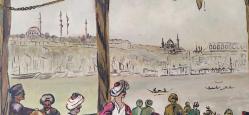 OSMANLI DÖNEMİNİ ANLATAN TUVAL ÜZERİNE HARİKA EL EMEĞİ YAĞLIBOYA TABLO. ARKASINDA KADRİ OKÇABOL 2005 YAZISI MEVCUT KONDİSYON YÜKSEK