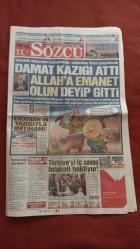 Sözcü Gazete 5 Haziran 2016 Berat Albayrak,Muharrem İnce,R.T.E Karikatürü,Muhammed Ali,David Beckham,Erdal Beşikcioğlu Fiat Reklamı,Fatih Terim,Serdar Aziz,Edin Visca,Nurettin Canikli,Recep Tayyip Erdoğan,Mehmet Büyükekşi