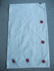 Antika - KANAVİÇE İŞLEME - BEBEK ALT AÇMA - UĞUR BÖCEĞİ MOTİFLİ - kitantik - kitaLog