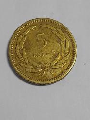 BEŞ (5) KURUŞ 1950 ÇÇT+++