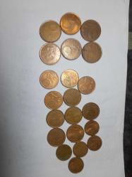 Avrupa euro cent lotu 55 cent toplamda 21 adet