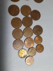Avrupa euro cent lotu 55 cent toplamda 21 adet