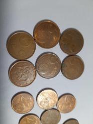 Avrupa euro cent lotu 55 cent toplamda 21 adet
