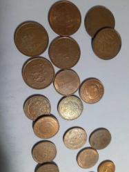 Avrupa euro cent lotu 55 cent toplamda 21 adet