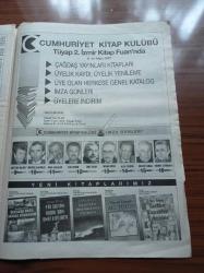 Cumhuriyet Kitap Gazetesi - 6 Mart 1997 - Sayı 368 - İyidir Yalın Söz'ün Şairi Sina Akyol Fotoğrafı - Fatma Oran İhsan Oktay Anar'la Kitapları Üzerine Konuştu - TÜYAP 2. İzmir Kitap Fuarı Etkinlikleri - Şiir Atlasında Bu Hafta Aragon'un Şiirleri Yer Alıyor - Tenten- Feminist Teori - Belge Yayınları 20 yaşında