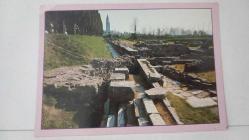 ŞEHİR KARTPOSTALI-İTALYA/AQUILEIA ESKİ TAŞ BULUNTULAR,RENKLİ,ARKASINA YAZILMIŞ 12 X 16 CM EBADINDA - 1950'LER, 1960'LAR, 1970'LER, 1980'LER
