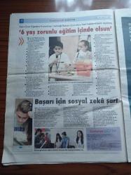 Cumhuriyet Eğitim Gazetesi - 29 Mayıs 2009- Özel Yıldız Koleji Kötü Çocuk Yoktur - Oğuzkaan Koleji Bilgi Yarışması Şampiyonu - SBS'de Başarı İçin İpuçları - SBS'de Soru Çözme Taktikleri- Çocuk İstismarını Önlemek İçin - 6 Yaş Zorunlu Eğitim İçinde Olsun