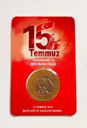 2016 Yılı 15 Temmuz Şehitleri Anısına ((Tedavül 1 ₺))..
