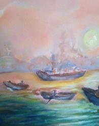 Ressam imzalı yağlı boya tablo