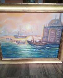 Ressam imzalı yağlı boya tablo