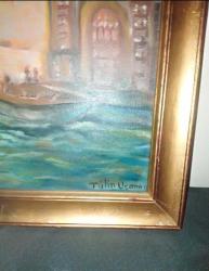 Ressam imzalı yağlı boya tablo