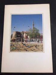 ŞEHİR KARTPOSTALI, ÇİFT YAPRAKLI, TÜRKİYE ANKARA HACI BAYRAM CAMİİ, ARKASI YAZILMAMIŞ, RENKLİ, 12 X 17 CM EBADINDA - 1950'LER, 1960'LAR, 1970'LER, 1980'LER