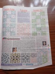 Hürriyet Bil Bul Bulmaca Gazetesi - 27 Mart 2014 - Hasibe Eren Fotoğrafı - Özlem Tekin Fotoğrafı - Zincir Bulmaca - Puzzle Bulmaca - Sayı Bulmaca - Mozaik Bulmaca - Artan Sözcük - Sudoku - Futoshiki - Kare Bulmaca
