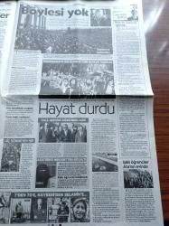 Cumhuriyet Gazetesi - 11 Kasım 2018 - Spor Dünyası ATA'yı Andı - Büyük Önder Atatürk'ü Daha Da Artan Özlem Ve Sevgiyle Andık Yüz Binler Anıtkabir'e Aktı -  7 Ocağa Ateş Düştü - Liderler 1. Dünya Savaşı'nın Bitişinin 100. Yılında Fransa'da Buluştu - 10 Kasım'da Kadir Mısıroğlu'na Ali Erbaş'tan Ziyaret