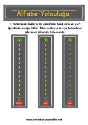 Okul Öncesi Alfabe Yolculuğum (Küçük Harfler)