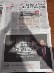 Cumhuriyet Gazetesi - 24 Kasım 2015 - Trabzon Kongresi Öncesi Cumhurbaşkanı Recep Tayyip Erdoğan'a Yakın İki İsim Karşı Karşıya Kaldı - Mustafa Denizli - Selahattin Demirtaş'a Suikast İddiaları - Dışkı Yedirilen Doktor Celal Şengör İnsan Değil - Recep Tayyip Erdoğan İle Ahmet Davutoğlu Arasında Sorun - Ceyda Karan Rojava'da -  Sünni Arap Şeyhi El Hadi IŞİD Zihniyetiyle Tam 220 Yıldır Savaştayız - 24 Kasım Öğretmenler Günü - Devlet Tiyatroları Perdeleri Kapatıyor