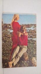 AŞK VE SEVGİLİ TEMALI KARTPOSTAL,RENKLİ,ARKASINA YAZILMIŞ 12 X 16 CM EBADINDA