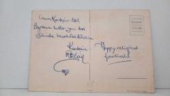 AŞK VE SEVGİLİ TEMALI KARTPOSTAL,RENKLİ,ARKASINA YAZILMIŞ 12 X 16 CM EBADINDA