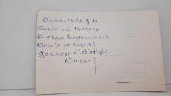 AŞK VE SEVGİLİ TEMALI KARTPOSTAL,RENKLİ,ARKASINA YAZILMIŞ 12 X 16 CM EBADINDA