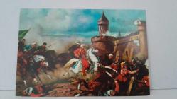 İSTANBUL'UN FETHİ TEMALI RESİM KARTPOSTALI,RENKLİ,ARKASINA YAZILMAMIŞ 12 X 16 CM EBADINDA