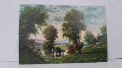 İLKBAHAR YEŞİŞ DOĞA VE KAĞNI TEMALI RESİM KARTPOSTALI,RENKLİ,ARKASINA YAZILMAMIŞ 12 X 16 CM EBADINDA