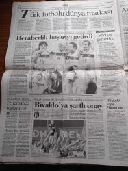 Cumhuriyet Gazetesi - 30 Haziran 2003 - Atletizmde Forma Karmaşası - İsviçre Rallisi'nde Çocuk Öldü - Türk Futbolu Dünya Markası - Rivaldo'ya Şartlı Onay - Abdullah Gül'den Fettullah Gülen'e Övgü - Recep Tayyip Erdoğan Tabanına Oynuyor İmam Hatip Takıyyesi - Hindistan Artık IMF Kreditörü - ABD Irak'ta Türk Askeri İstiyor