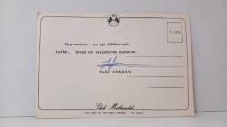 VAZO İÇİNDE ÇİÇEK TEMALI KARTPOSTAL,RENKLİ,ARKASINA YAZILMIŞ 12 X 16 CM EBADINDA