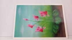 ÇİÇEK TEMALI KARTPOSTAL,RENKLİ,ARKASINA YAZILMAMIŞ 12 X 17 CM EBADINDA