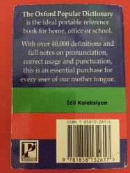 The Oxford Popular Dictionary - Oxford University Press - İngilizce Sözlük (Oxford Popüler Sözlüğü) CEP BOY