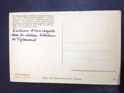 ŞEHİR KARTPOSTALI, İSVİÇRE AZİZ OLOF ŞAPELİ, ARKASI YAZILI, RENKLİ, 14 X 9 CM EBADINDA - 1940'LAR, 1950'LER, 1960'LAR, 1970'LER