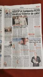 Sözcü Gazete 6 Haziran 2017 Kumpas Masası !,Fethullah Gülen,Hüseyin Gülerce,Fehmi Koru,Bülent Arınç,Yılmaz Özdil,Gökhan İnler,Mehmet Ekici,Domagoj Vida,Younes Belhanda,Wesley Sneijder,Andy Murray,Buray,Deniz Seki Tahliye Oldu,Faruk Salman,Melih Gökçek,Meral Akşener