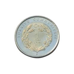 2013 Yılı 1 Lira  Telli Turna Hatıra Para