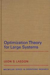 Optimization Theory for Large Systems 1970 Yılı Bez Ciltli, Şömizli, İlk Baskısı
