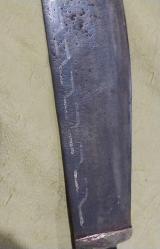 PALA, 44 CM BOYUNDA ÇAKMA DESENLİ  NAMLU.. AHŞAP SAPLI KOLEKSİYONLUK PALA..