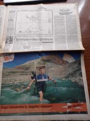 Cumhuriyet Gazetesi - 9 Haziran 2003 -  Galatasaraylı  Bülent Korkmaz Futbol Yürek İşidir -  Ariel Ortega - Yolsuzlukta Hesaplaşma -  Ortadoğu Barışı Recep Tayyip Erdoğan'dan Yol Haritasına Destek - Irakgate Skandalı - Ankara İstanbul Demiryolu Eski Projeye Temel Atıldı - Mesut Yılmaz -  Bülent Ecevit