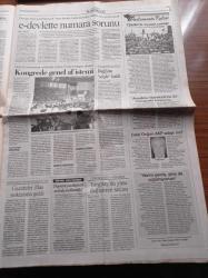 Cumhuriyet Gazetesi - 9 Haziran 2003 -  Galatasaraylı  Bülent Korkmaz Futbol Yürek İşidir -  Ariel Ortega - Yolsuzlukta Hesaplaşma -  Ortadoğu Barışı Recep Tayyip Erdoğan'dan Yol Haritasına Destek - Irakgate Skandalı - Ankara İstanbul Demiryolu Eski Projeye Temel Atıldı - Mesut Yılmaz -  Bülent Ecevit
