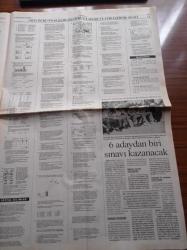 Cumhuriyet Gazetesi - 9 Haziran 2003 -  Galatasaraylı  Bülent Korkmaz Futbol Yürek İşidir -  Ariel Ortega - Yolsuzlukta Hesaplaşma -  Ortadoğu Barışı Recep Tayyip Erdoğan'dan Yol Haritasına Destek - Irakgate Skandalı - Ankara İstanbul Demiryolu Eski Projeye Temel Atıldı - Mesut Yılmaz -  Bülent Ecevit