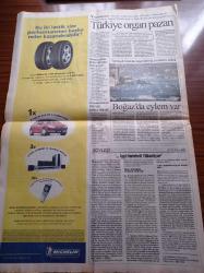 Cumhuriyet Gazetesi - 9 Haziran 2003 -  Galatasaraylı  Bülent Korkmaz Futbol Yürek İşidir -  Ariel Ortega - Yolsuzlukta Hesaplaşma -  Ortadoğu Barışı Recep Tayyip Erdoğan'dan Yol Haritasına Destek - Irakgate Skandalı - Ankara İstanbul Demiryolu Eski Projeye Temel Atıldı - Mesut Yılmaz -  Bülent Ecevit