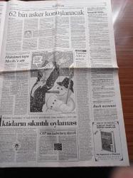 Cumhuriyet Gazetesi - 25 Şubat 2003 - Mehmet Okur Ve Hidayet Türkoğlu NBA'de Bu Sefer Rakip - Bush'tan Washington'a Pazarlık İçin  Giden Dışişleri Bakanı Yaşar Yakış'a Ülkenize Gidin Ve Tezkereyi Geçirin - Sıkıntılı Tezkere Bugün Mecliste -  Kofi Annan Kıbrıs İçin Destek İstedi - Çalışan İkramiyesi Buhar Oldu - Recep Tayyip Erdoğan - Arif Mardin'e Grammy Ödülü - Greenpeace Çocuk Katili Olmayın