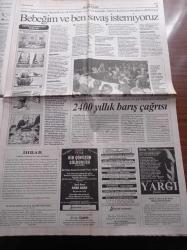 Cumhuriyet Gazetesi - 7 Mart 2003 - Ali Sami Yen Stadında Sarı Lacivert Yasak - Beşiktaş 100 Yaşında - Kofi Annan'a Hayır - İngilizden Kirli Sırlar Irak'a Tesis Kurduğu Ortaya Çıktı - Çin De ABD'nin Karşısında - Melih Gökçek Yargıyla İnatlaşıyor Hitit Güneşi Yine Doğacak - Savaşa İnat Yine Sinema