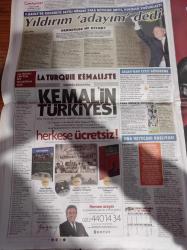 Cumhuriyet Gazetesi - 29 Ekim 2013 - Aziz Yıldırım Adayın Dedi - Diren Cumhuriyet - 90. Yılın Gururunu Yaşayan Halk Her Şeye Karşın Laik Ve Demokratik Cumhuriyete Sahip Çıkıyor - Gazi Mustafa Kemal Atatürk - Ethem Sarısülük Davasında Polis Yine Engelli Yaşlı Dinlemedi 3'ü ağır 10 Kişi Yaralandı - Türbana Usul İtirazı - Ahmet Kaya'ya Ödül