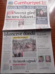 Cumhuriyet Gazetesi - 11 Nisan 2021 - Tekvando'da İki Madalya - Galatasaray Kazanmayı Unuttu - 128 Milyar Dolar Nerede Savcıya Göre Bu Soru Hakaret - Öğrenci Yurtlarında Cumhurbaşkanına Hakaret Etmeme Koşulu - Prens Philip Bir zamanlar Solcuydu - Suna Selen Sanatçı Değil Emekçiyim - Donbass Krizi Sürerken ABD İle Rusya'nın Söylemleri Sertleşiyor