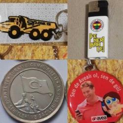 Koleksiyon Ürünler. Avea anahtarlık kamyon anahtarlık fenerbahçe çakmak 15 temmuz hatıra 1 tl para koleksiyon vintage nostalji tasarım aksesuar
