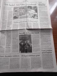 Cumhuriyet Gazetesi - 13 Mayıs 2007 - Cumhuriyet Mitingi İçin İzmirdeyiz - Recep Tayyip Erdoğan Döneminde Suç Patladı - TOKİ Töreni Seçim Mitingi Gibi - Kuşadası Limanı Danıştay Yine Durdurdu - 1982 Harbiye Mezunları Anıtkabir'de - Ahmet Türk Meydan Okudu Seçimi Kitleriz - Süper Lig'de Ya Düğüm Ya Düğün - Tümer Metin