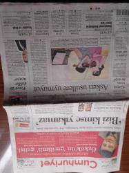 Cumhuriyet Gazetesi - 19 Haziran 2009 - Birlikten Efes Pilsen Doğdu - Ergin Ataman İnandık Başardık - Dünya Bu Küçük Kızı Konuşuyor İkinci Suna Kan Berfin Aksu- Hilmi Özkök'ün Gerilimli Yılları - Deniz Fenerinde Deliller Uçuyor - Gülen Enstitüsü Yönetim Kurulu Üyesi Alp Aslandoğan ABD'den Meydan Okudu Bizi Kimse Yıkamaz - Bülent Arınç - Egemen Bağış
