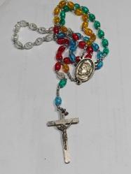 K34--RENKLİ BONCUK ESKİ PAPAZ TESPİHİ