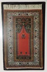 HEDİYE KARTPOSTALI, HALI / KİLİM DESENLİ TÜRK MOTİFİ, ARKASI YAZILMAMIŞ, RENKLİ, 11 X 17 CM EBADINDA - 1940'LAR, 1950'LER, 1960'LAR, 1970'LER 1980'LER