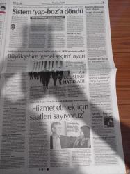 Cumhuriyet Gazetesi - 7 Nisan 2019 - Fenerbahçe Takımı Fener Ol Kampanyasını Sürdürüyor - Ekrem İmamoğlu Süreci Uzatan AKP'ye Sonraki Adım Ne Diye Sordu - Kemal Kılıçdaroğlu İstanbul İl Yönetimine Tarihe Geçtiniz - Canan Kaftancıoğlu - Mansur Yavaş - Rant Fetişizmi - Devlet Bahçeli'nin Önerisi Büyükşehirlerde Muhtarlara Son - Türkan Şoray