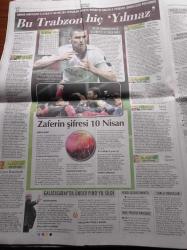 Cumhuriyet Gazetesi - 11 Nisan 2011 - Trabzonspor Galatasaray'ı Devirdi - CHP'de Eski İsimler Liste Dışı - Önder Sav - Mustafa Balbay İzmir Adayı - 12 Eylül'ün Mağdurları Temkinli - Liseli Gençlerin İsyanı - Muhalif Belediyelere Baskı - NATO Genel Sekreteri Libya'da Askeri Çözüm Olamaz - Kaçak Otel Açılışında Heykele Yıkım Kararı - Selahattin Demirtaş Hakkari'den Aday - Leyla Zana